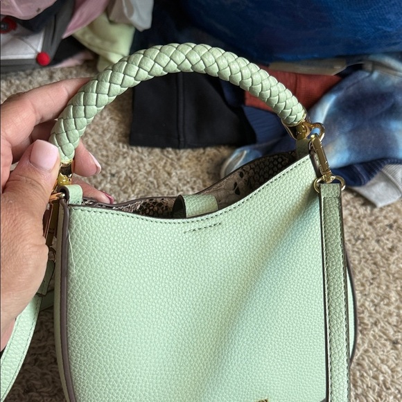 Anne Klein Green Crossbody Bag with Structured Elegance - Picture 2 of 4